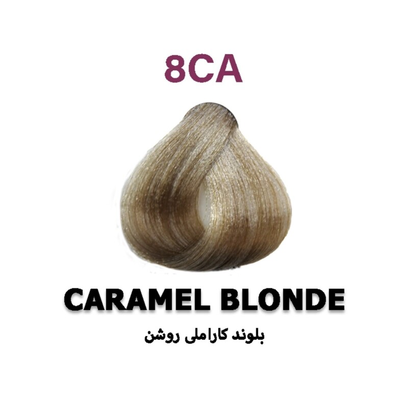 رنگ موی پی هو مدل Caramel شماره 8CA رنگ بلوند کاراملی روشن