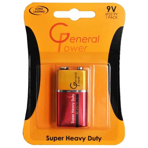 باتری کتابی 9 ولت Super Heavy Duty General Power