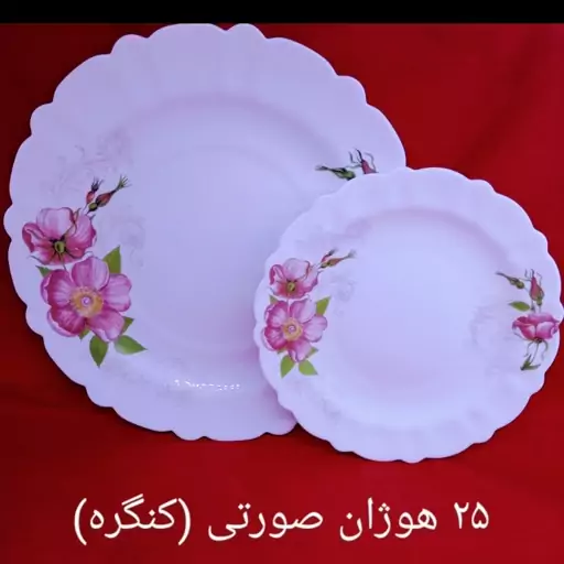 سرویس غذاخوری 25پارچه ایروپال هوژان صورتی(پس کرایه)