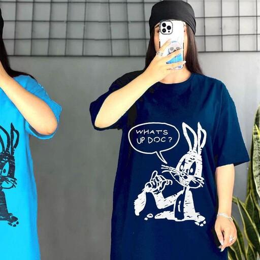 تیشرت لانگ دخترانه طرح خرگوش 12 رنگ قیمت 140.000 تومن فروشکاه اینترنتی لباس فریک لند