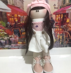 عروسک روسی طرح لیزا قد 35 با موی مشکی