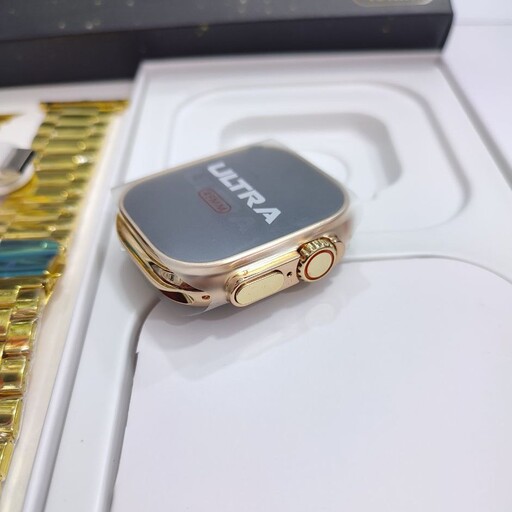 ساعت سری 8 ultra مدل ultra gold فول صفحه 49mm خیلی شیک و لاکچری