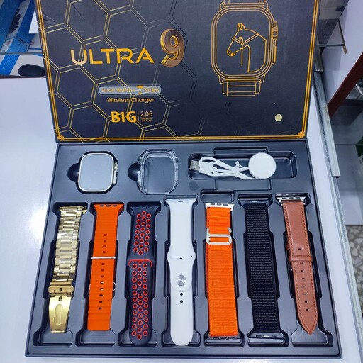 ساعت سری 9 ultra مدل Dt 900 تمام صفحه 2.06 big inc