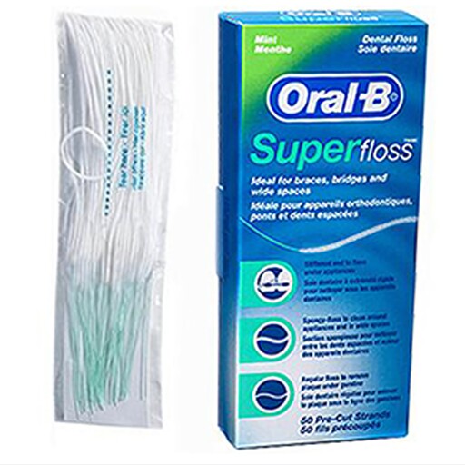 نخ دندان ارتودنسی سوپرفلاس اورال بی اصلی super floss