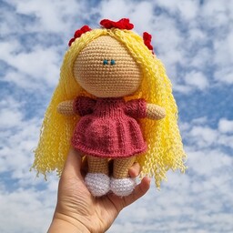 عروسک بافتنی دختر روسی نینا