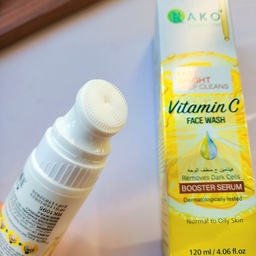 فوم براش دار سفیدکننده و تمیز کننده عمیق پوست عصاره ویتامین سی راکو RAKO اورجینال قبل از ثبت سفارش موجودی بگیرید