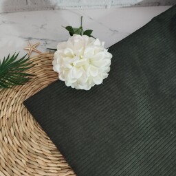 پارچه مخمل کبریتی درشت درجه یک رنگ سبز پررنگ قیمت به ازای ده سانتی متر می باشد