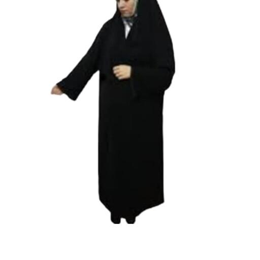 چادر عربی آستین دار بچگانه جنس کرپ حریر در سایزهای 120 تا  140