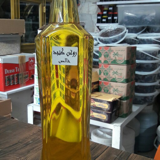 روغن کنجد درجه یک با کنجد صددرصد ایرانی بصورت یک لیتری  ( روغن کنجد سنتی و طبیعی )