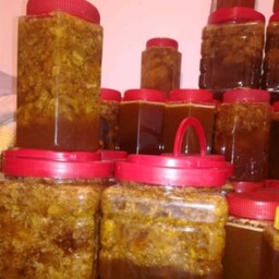 عسل وحشی صخره ای موم و شهد 1کیلویی (عسل فروشی آتابال)