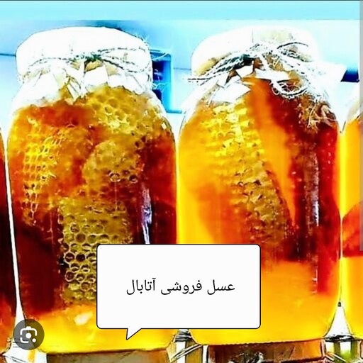 عسل جنگی موم و شهد 1 کیلویی جنگل های شمال کشور (عسل فروشی آتابال)(پس کرایه)