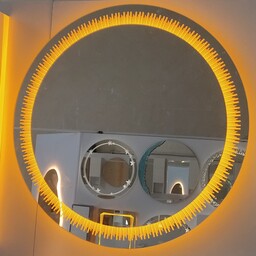 آینه بک لایت (چراغ دار)  گرد سایز 60 مناسب روشویی و اتاق خواب