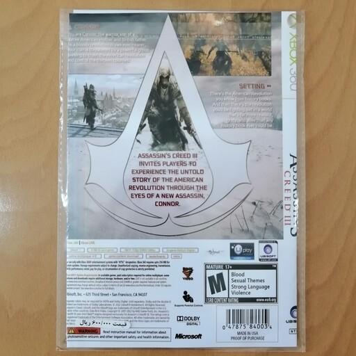 بازی ایکس باکس 360 اساسین کرید 3 Assassins Creed 3 برای ایکس باکس 360 Xbox 360