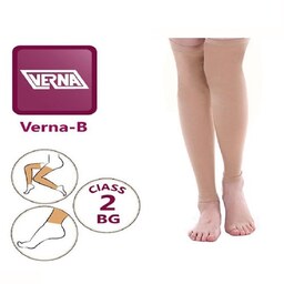  جوراب واریس ورنا معمولی بدون کفه تا بالای ران verna varicose socks BG سایز M (مدیوم)