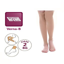  جوراب واریس ورنا معمولی بدون کفه تا بالای ران verna varicose socks BG سایز S (اسمال)