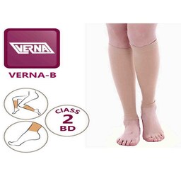  جوراب واریس ورنا معمولی بدون کفه تا زیر زانو verna varicose socks BD سایز M (مدیوم)