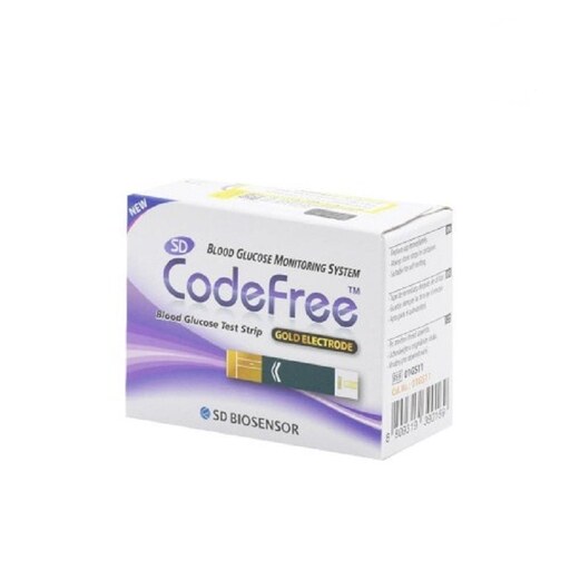 نوار تست قند خون کد فری codefree بسته 50 عددی