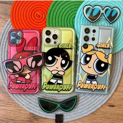 قاب گوشی power puff girls همراه پاپ سوکت،هزینه ارسال رایگان،فروشگاه جاسپرمال