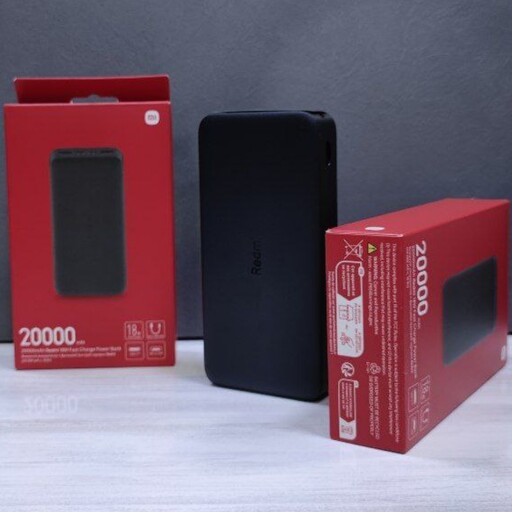 پاوربانک اورجینال شیائومی مدل Redmi 20000 صدرصد اورجینال وباگارانتی اصالت اصل 