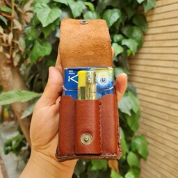 جاسیگاری چرم کیف سیگار چرم طبیعی و دستدوز  محصول آلماچرم