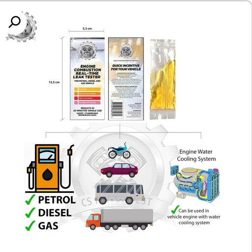 کیت تست سلامت موتور  خودرو تشخیص نشتی واشر سرسیلندر و سرسیلندر بدنه  بلوک