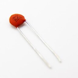 خازن عدسی 22pF-50v (بسته 10 تایی) Ceramic Disc Capacitor