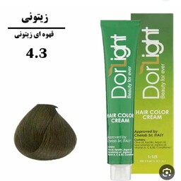 رنگ موی قهوه ای زیتونی 4.3 دورلایت 100 میل 