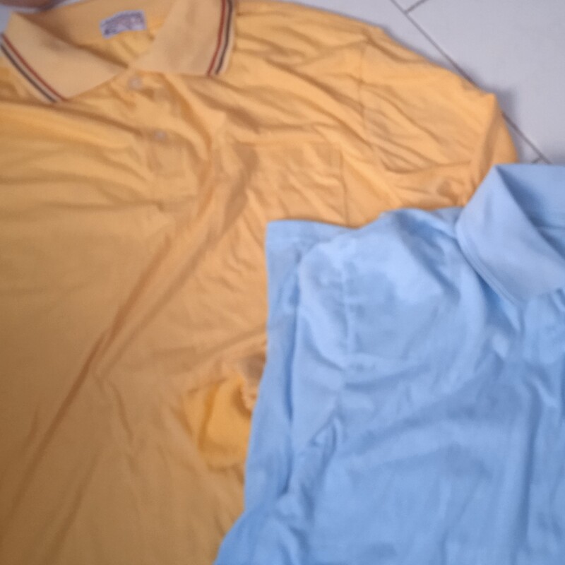 تی شرت آستین بلند مردانه در دو رنگ آبی و زرد