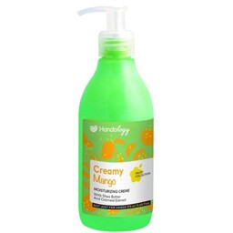 کرم آبرسان مرطوب کننده پمپی با رایحه منگو  Mango  Cream (375ml) HANDOLOGY