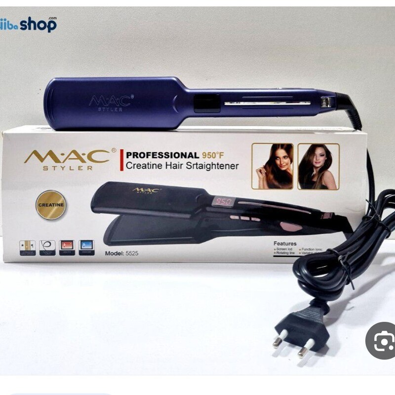 اتو مو سرامیکی نانو Max5505آلمان ضدآب ماندگاری72ساعت حالت دهنده قوی مو صاف کننده مو 