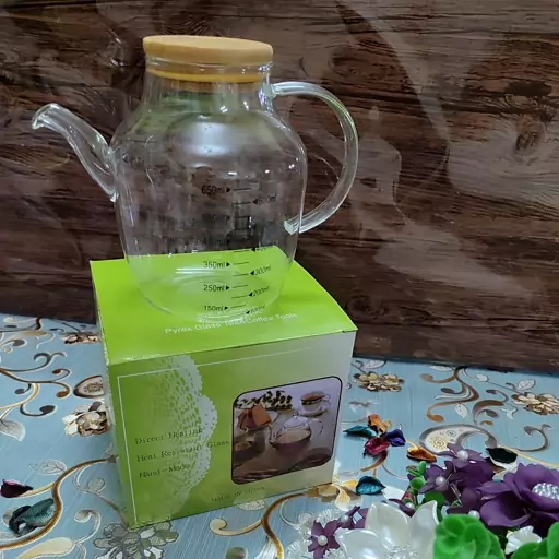  روغن ریزفانتزی  پیرکس درجه دار 500 میل مدل قوری  