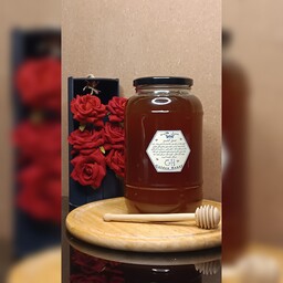 عسل گشنیز طبیعی (تغذیه نشده ، ارگانیک) 2000 گرمی شیشه ، برداشت غرب کشور  ، کرمانشاه 