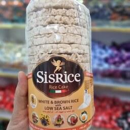 سیس رایس کیک برنجی رژیمی میان وعده رژیمی با طعم  برنج قهوه ای