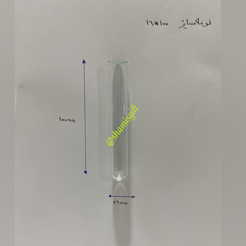 شیشه گلجا با کیفیت ارتفاع100میلیمتر در قطر16میلیمتر