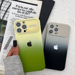قاب موبایل آیفون Silicone Case محافظ لنز دار در دو رنگ