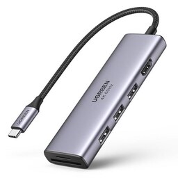 هاب 6 پورت USB-C یوگرین مدل 60383-CM511 Ugreen CM511 - 60383 6 In 1 USB-C Hub