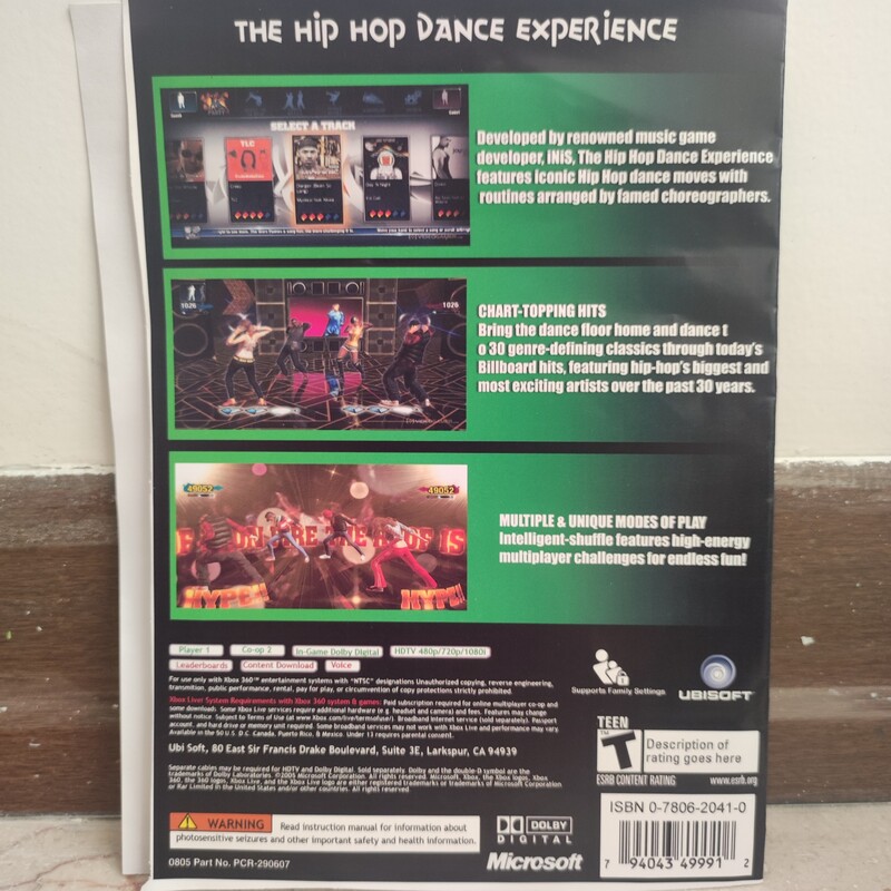 بازی ایکس باکس 360 - بازی کینکت THE HIP HOP DANCE EXPERIENCE 