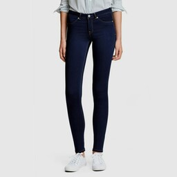 شلوار جین زنانه برند سوئدی H and M سایز 29-32 اروپایی رنگ سرمه ای شلوار جین اچ اند ام 