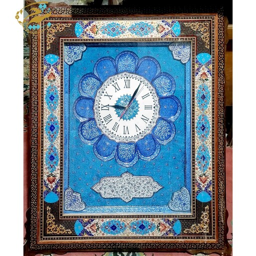 ساعت خاتم کاری بزرگ 60در70 با صفحه میناکاری  اصفهان 