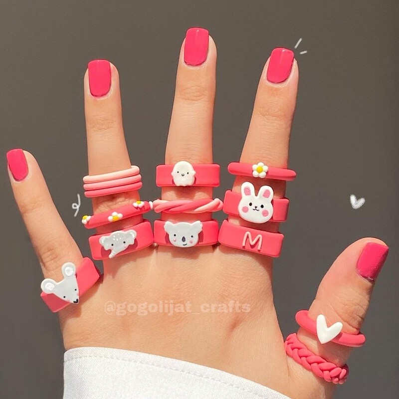 انگشتر های زیبا طرح حیوانات زیورآلات بدلیجات مخصوص بانوان و دختران و نوجوانان