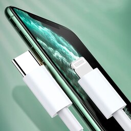 کابل تبدیل USB-C به لایتنینگ کازا مدل X08 به طول 1 متر رنگ سفید گارانتی 6 ماهه