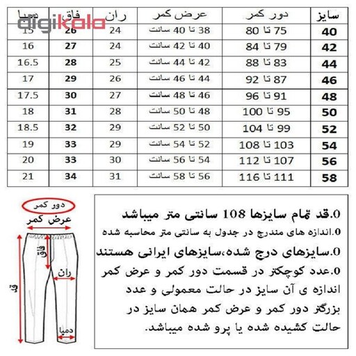 شلوار مردانه کد 158 رنگ آبی روشن 