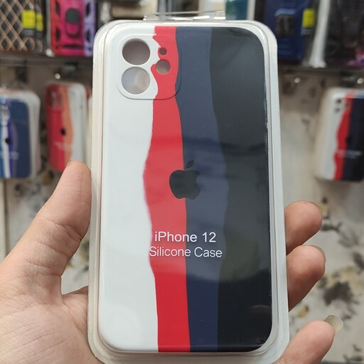 گارد سیلیکونی آبرنگی اورجینال پاک کنی (آیفون 12) iPhone 12 ارسال رایگان 