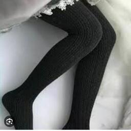 جوراب شلواری بافت زنانه گندمی