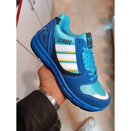 کفش اسپرت مردانه zx8000 رنگ آبی سایز 41 تا 44 ( ارسال رایگان)