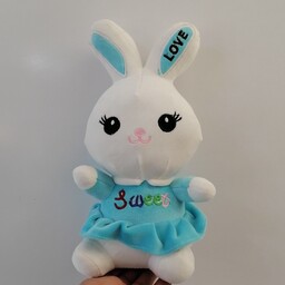 عروسک خرگوش سوئیت آبی فیروزه ای