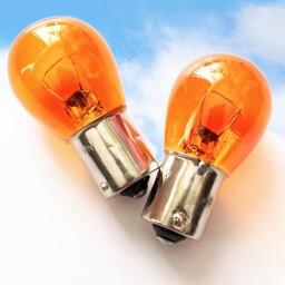 لامپ نارنجی راهنما خار مساوی،21وات،ولتاژ کار12ولت،تعداد در بسته2عدد.
