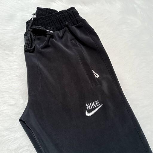 شلوار  اسلش مشکی مردانه غواصی آرم Nike دو جیب دمپا ساده بسیار باکیفیت ارسال رایگان