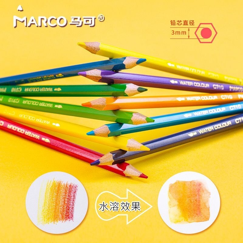مداد رنگ مارکو 36 رنگ جعبه مقوایی C70005A 