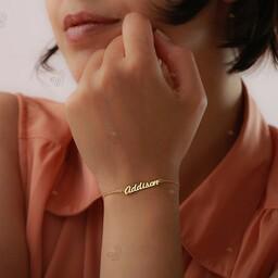 دستبند زنانه زنجیری اسم 